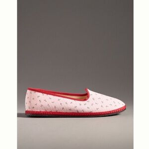 BiBi Venezia floral gingham flats sz 9